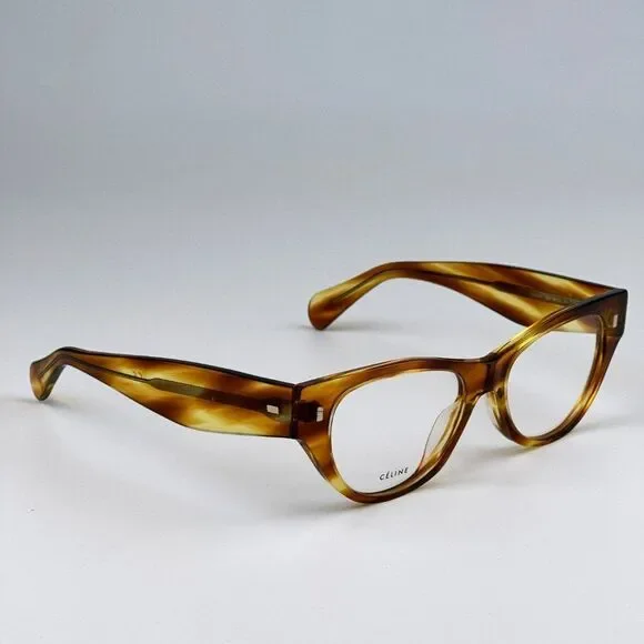 NEW Celine CL50012I 056 Havana Cat Eye Women Eyeglasses CL 50012I - Picture 6 of 10